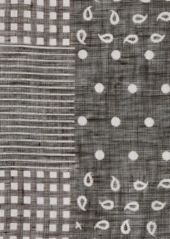 Linen Tonal Patchwork Pocket Square