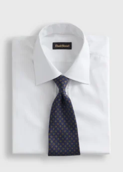 Micro Medallion Printed Silk Tie