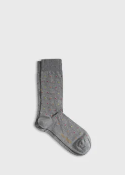 Micro Poka-Dot Crew Sock
