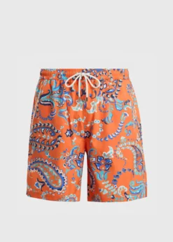 Paisley Print Swim Trunk