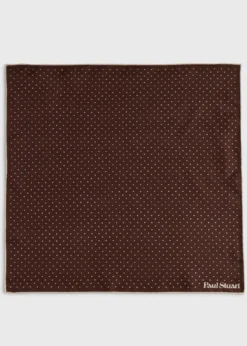 Printed Silk Dot Pocket Square