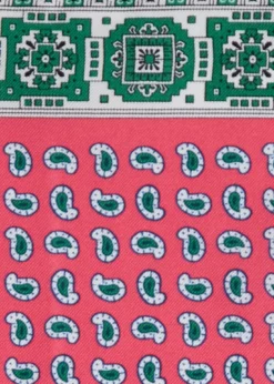 Printed Silk Geometric Pocket Square