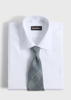 Printed Silk Glenn Plaid Tie