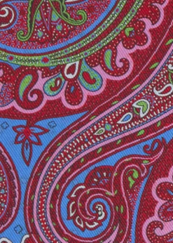 Printed Silk Paisley Pocket Square