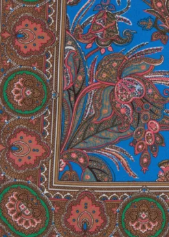 Printed Silk Paisley Pocket Square