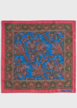 Printed Silk Paisley Pocket Square