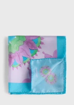 Printed Silk Sunburst Pocket Square