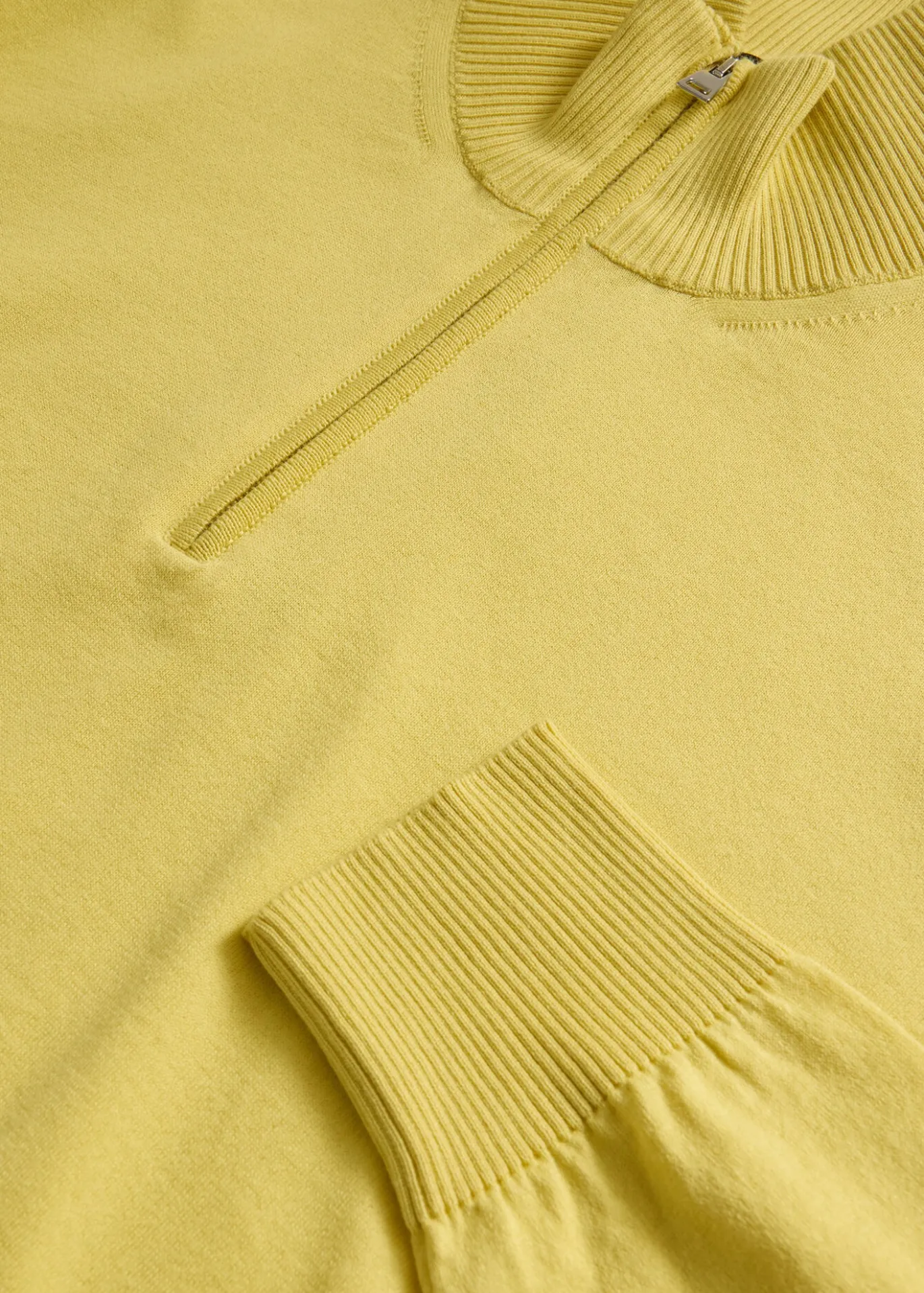 Quarter Zip Cotton Sweater