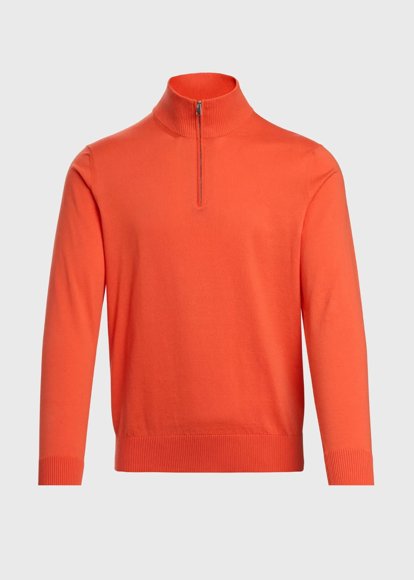 Quarter Zip Cotton Sweater
