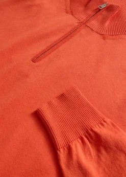 Quarter Zip Cotton Sweater