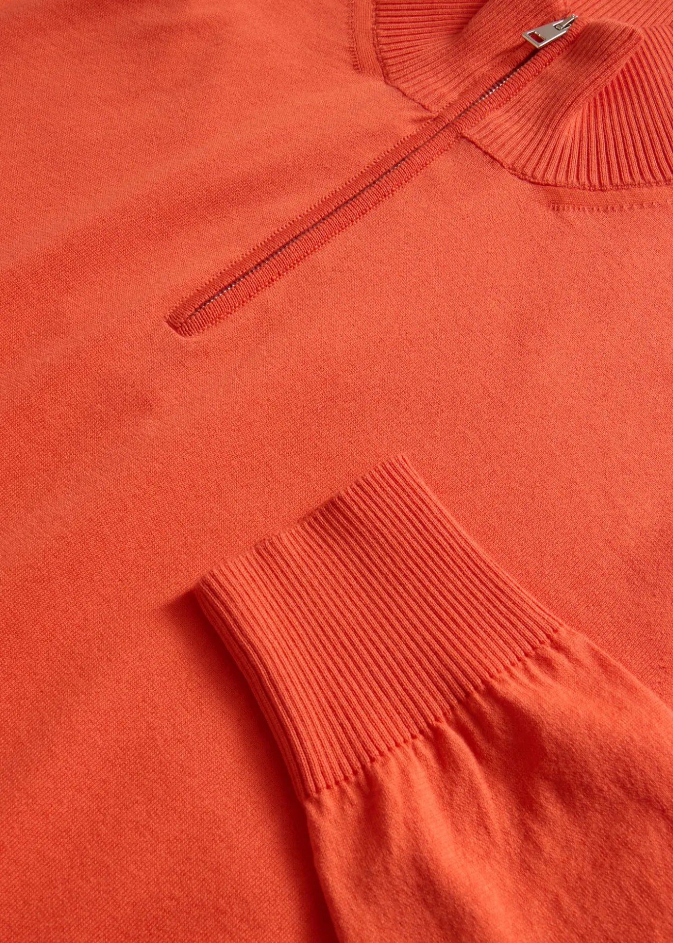 Quarter Zip Cotton Sweater