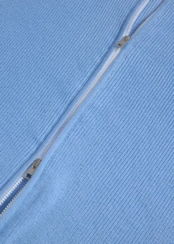 Ribbed Full Zip Cardigan
