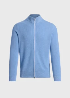 Ribbed Full Zip Cardigan