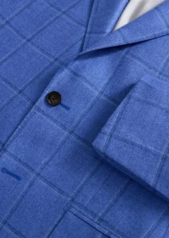 Silk & Cashmere Deco Windowpane Jacket