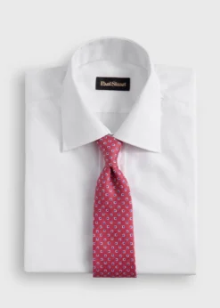Silk Diamond Medallion Print Tie