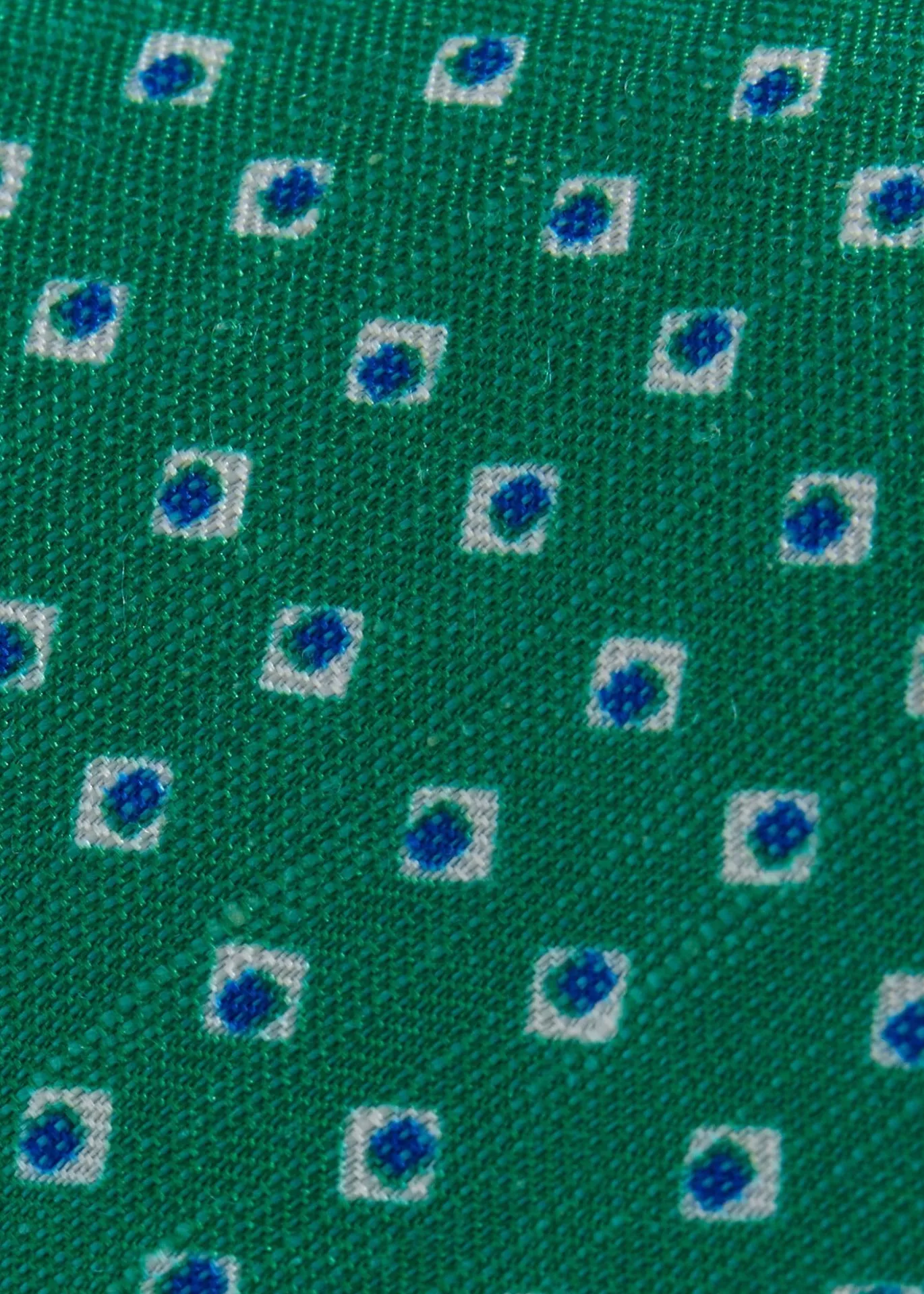 Silk Diamond Medallion Print Tie