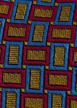 Silk Diamond Trellis Motif Tie