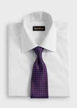 Silk Geometric Interlock Tie