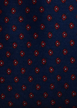 Silk Geometric Micro-Dot Tie