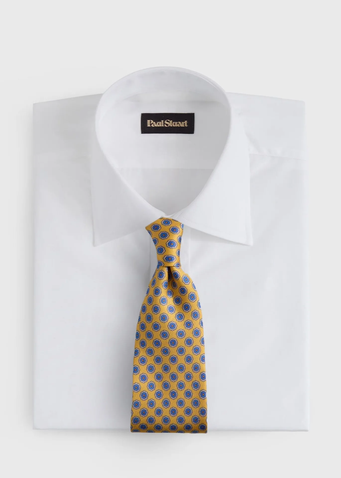 Silk Geometric Rosette Medallion Tie