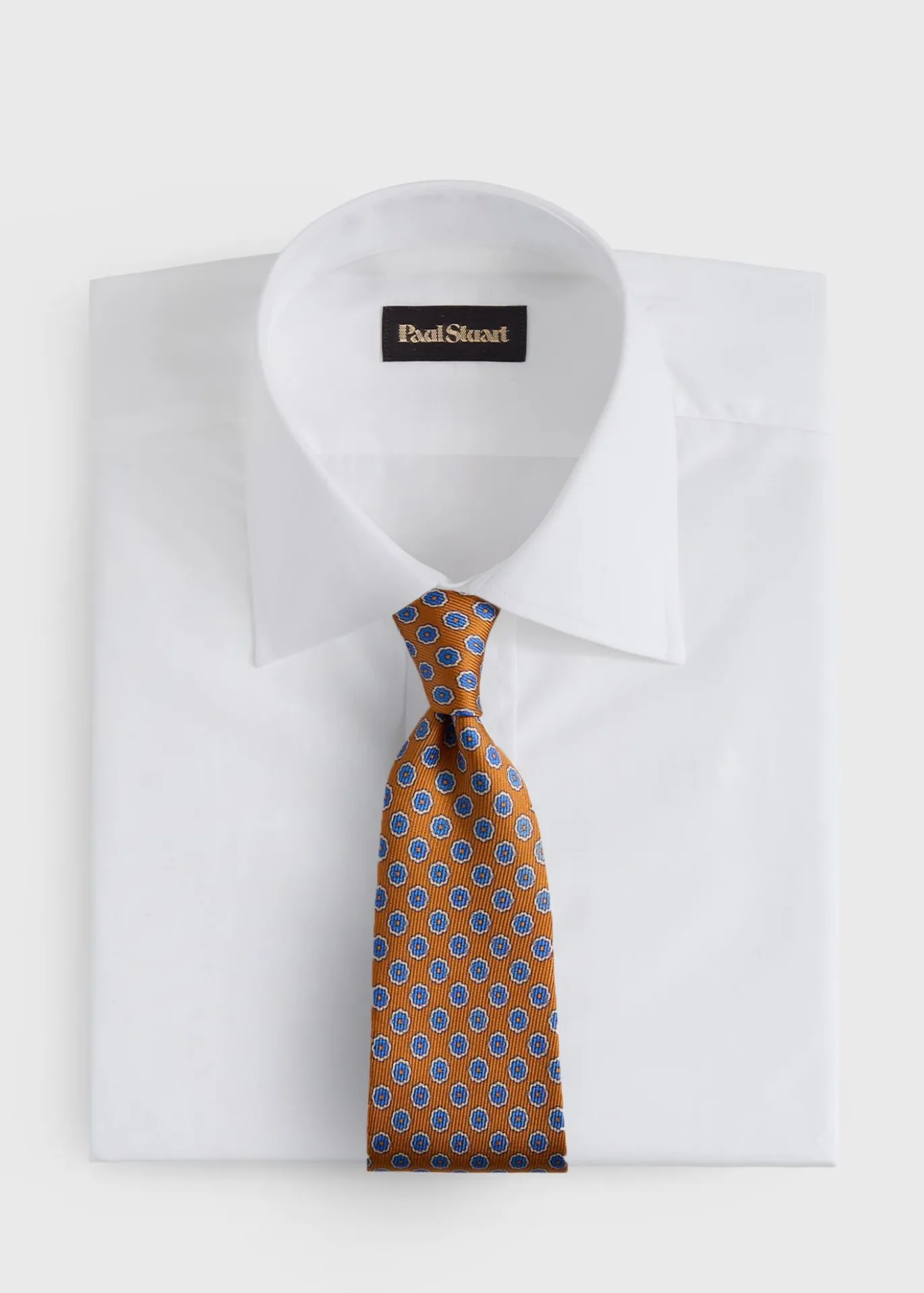 Silk Geometric Rosette Medallion Tie