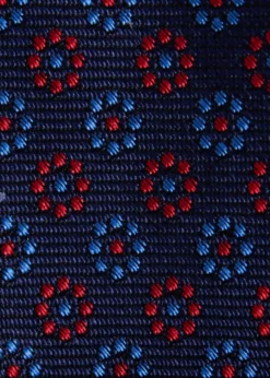 Silk Micro Floral Dot Tie