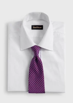 Silk Micro Square Print Tie