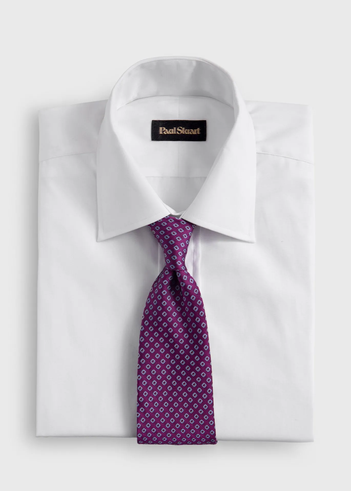 Silk Micro Square Print Tie