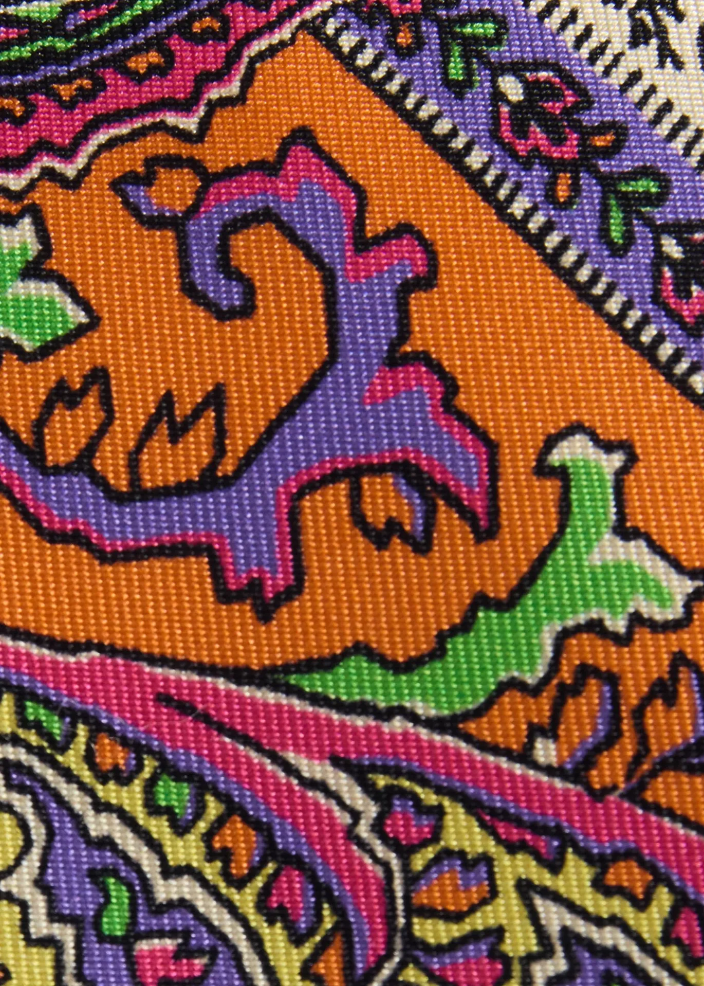 Silk Paisley Print Tie