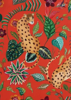 Silk Tropical Print Pocket Square