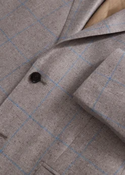 Silk Windowpane Summer Jacket