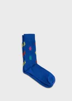 Small Argyle Motif Sock