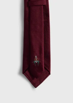 Solid Mogador Silk & Cotton Tie