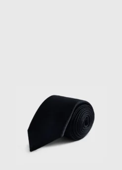 Solid Mogador Silk & Cotton Tie