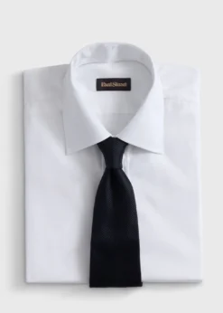 Solid Mogador Silk & Cotton Tie