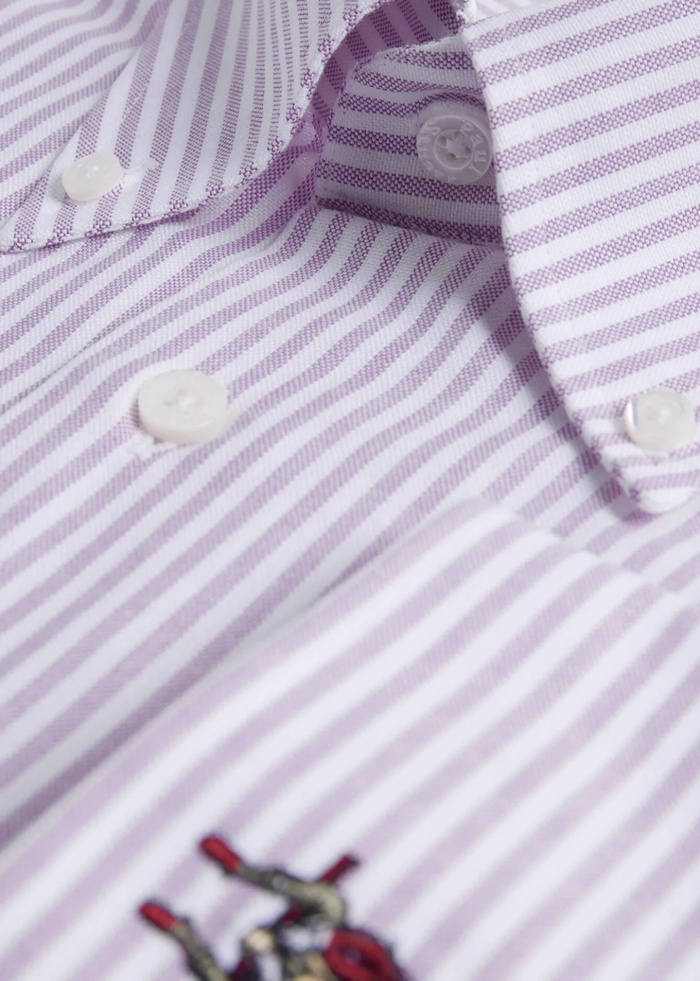 Striped Oxford Logo Sport Shirt