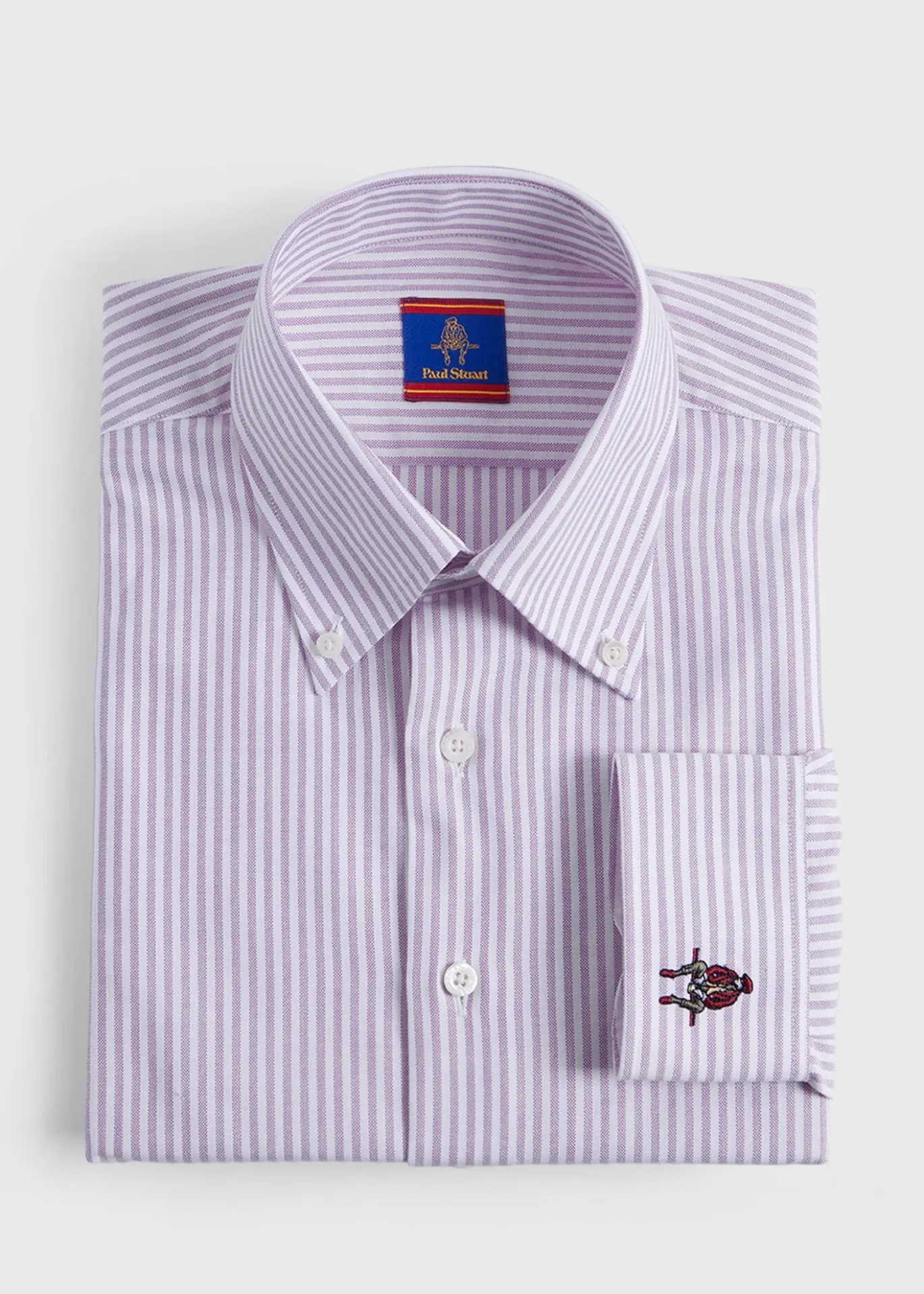 Striped Oxford Logo Sport Shirt