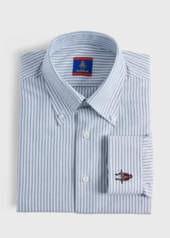 Striped Oxford Logo Sport Shirt