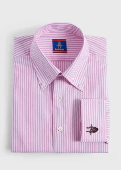 Striped Oxford Logo Sport Shirt
