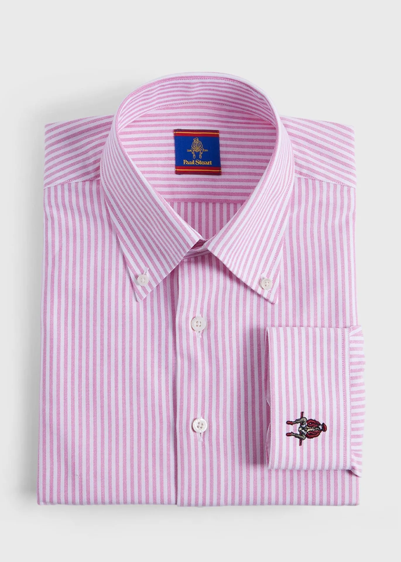 Striped Oxford Logo Sport Shirt