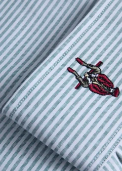 Stripe Oxford Logo Sport Shirt