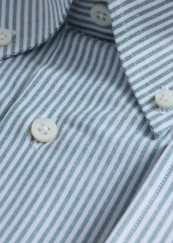 Stripe Oxford Logo Sport Shirt