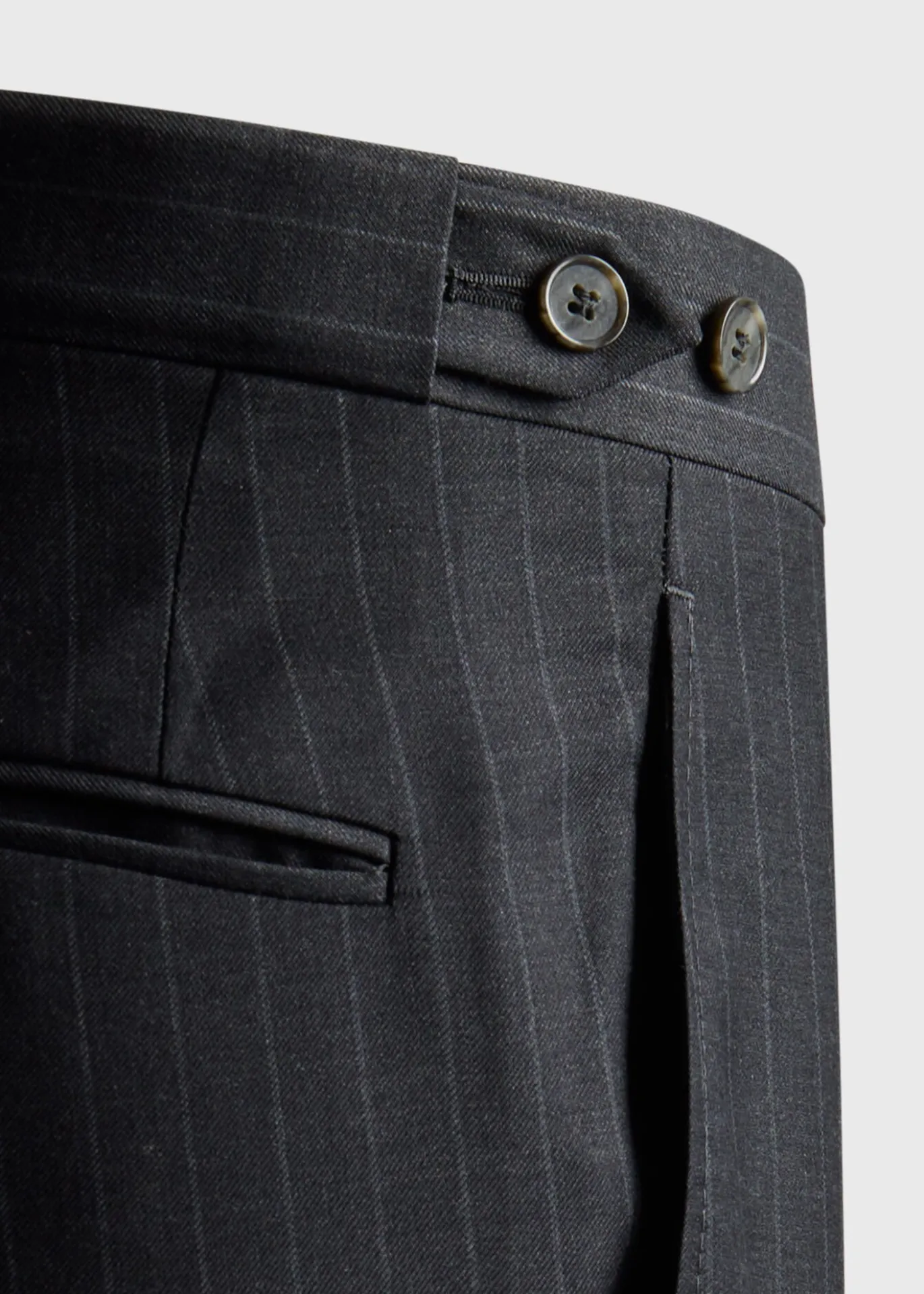 Super 130s Wool Stripe Paul Suit