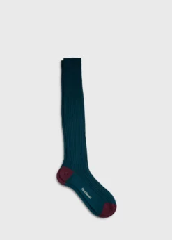 Two-Tone Ribbed Sock