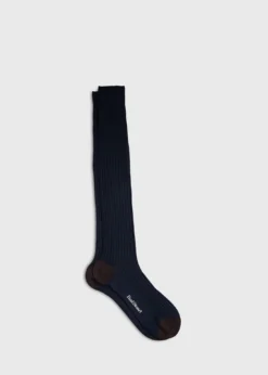 Two-Tone Ribbed Sock