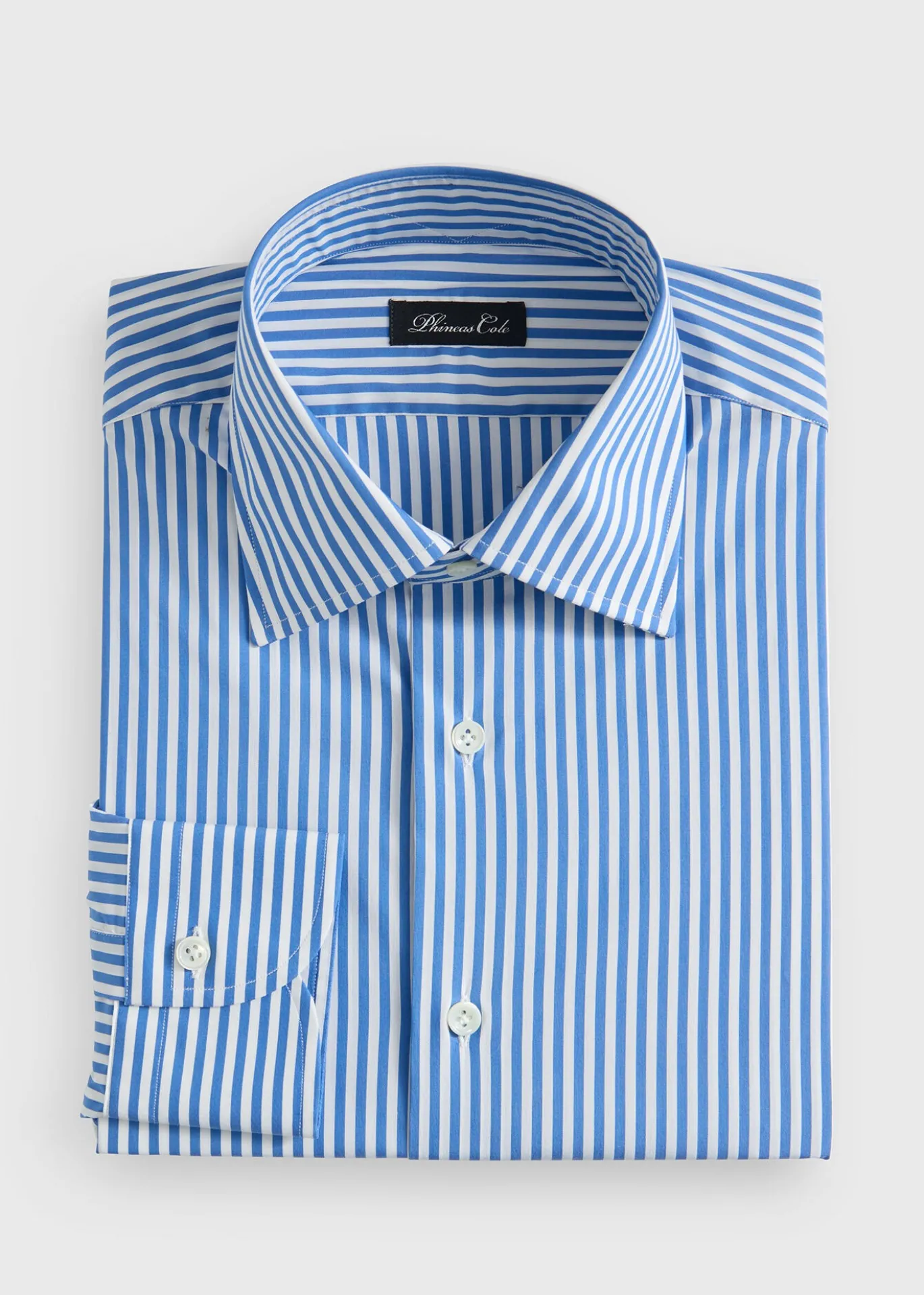 Two-Tone Stripe Dress Shirt