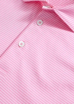 Two-Tone Stripe Performance Polo
