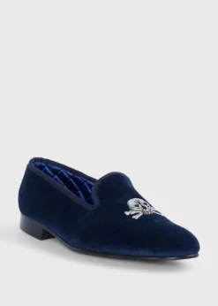 Tyler Velvet Skull Slip-on