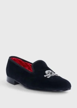 Tyler Velvet Skull Slip-on
