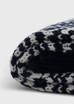 Wool Blend Snowflake Sock